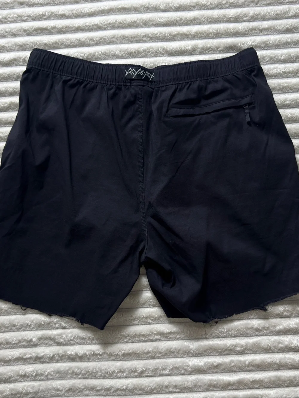 The North Face Men's Black Nylon Woven Drawstring Shorts Slash Pockets Sz M
